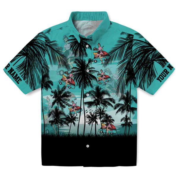 50s Sunset Scene Hawaiian Shirt Best selling