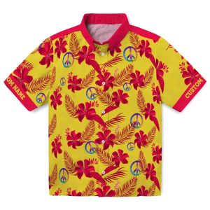 60s Botanical Print Hawaiian Shirt Best selling