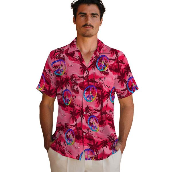 60s Coastal Palms Hawaiian Shirt High quality