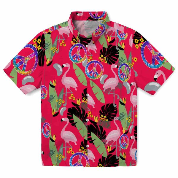 60s Flamingo Leaves Hawaiian Shirt Best selling