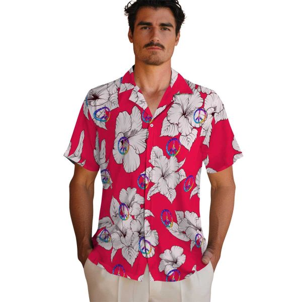 60s Hibiscus Blooms Hawaiian Shirt High quality