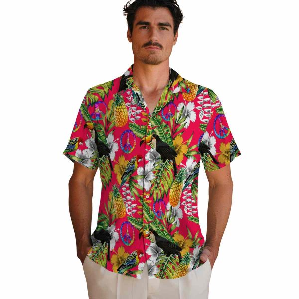 60s Tropical Toucan Hawaiian Shirt High quality