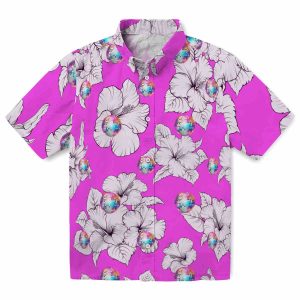 70s Hibiscus Blooms Hawaiian Shirt Best selling