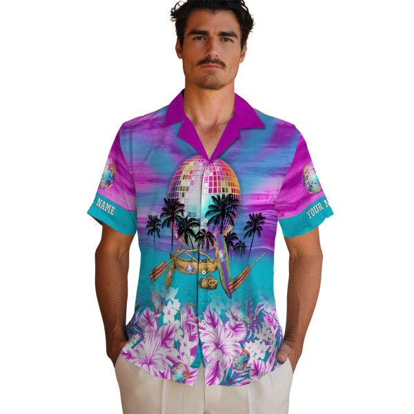 70s Tropical Canoe Hawaiian Shirt High quality