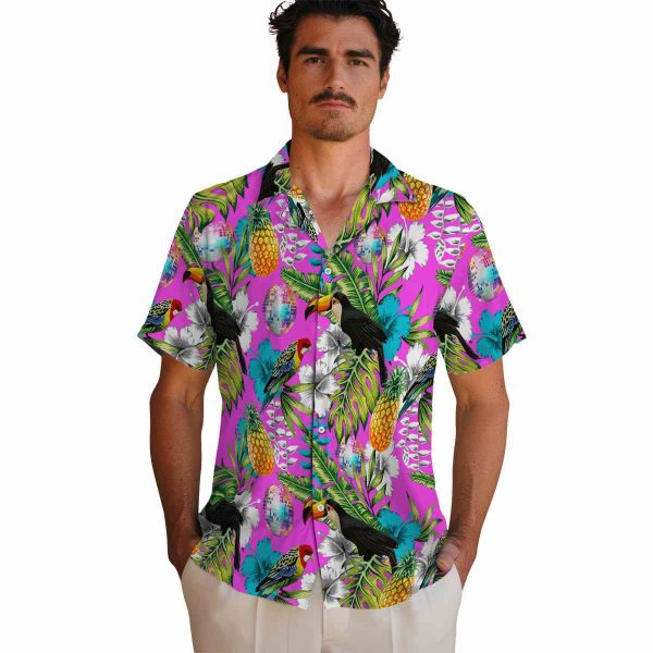 70s Tropical Toucan Hawaiian Shirt High quality