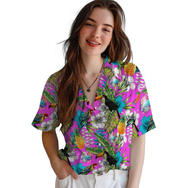 70s Tropical Toucan Hawaiian Shirt Trendy