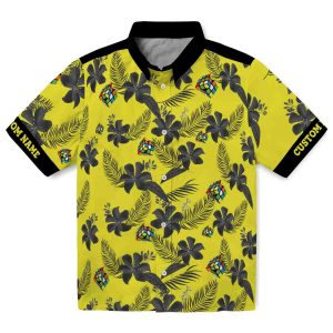 80s Botanical Print Hawaiian Shirt Best selling