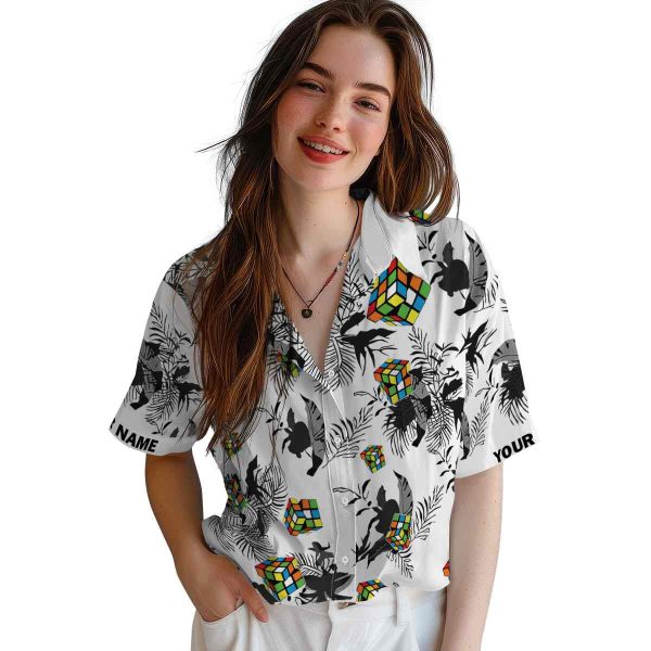 80s Botanical Theme Hawaiian Shirt Trendy