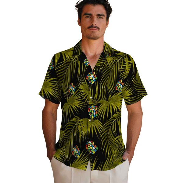 80s Leafy Palms Hawaiian Shirt High quality