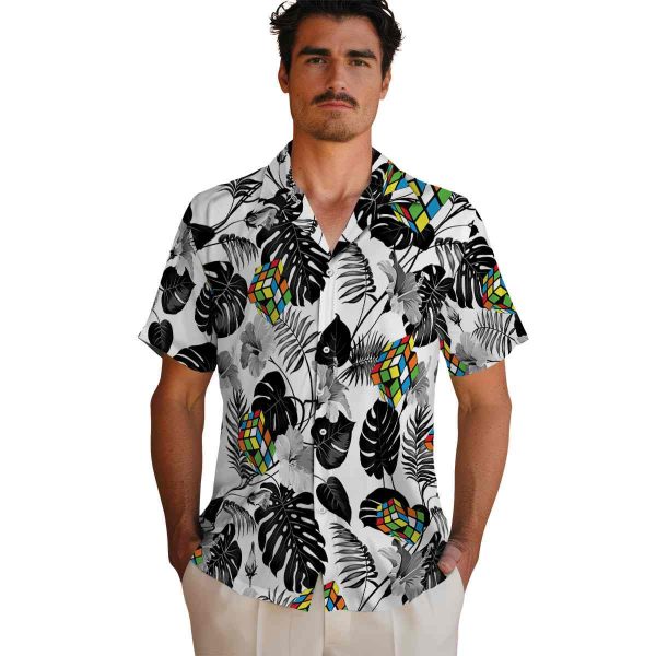 80s Tropical Plants Hawaiian Shirt High quality