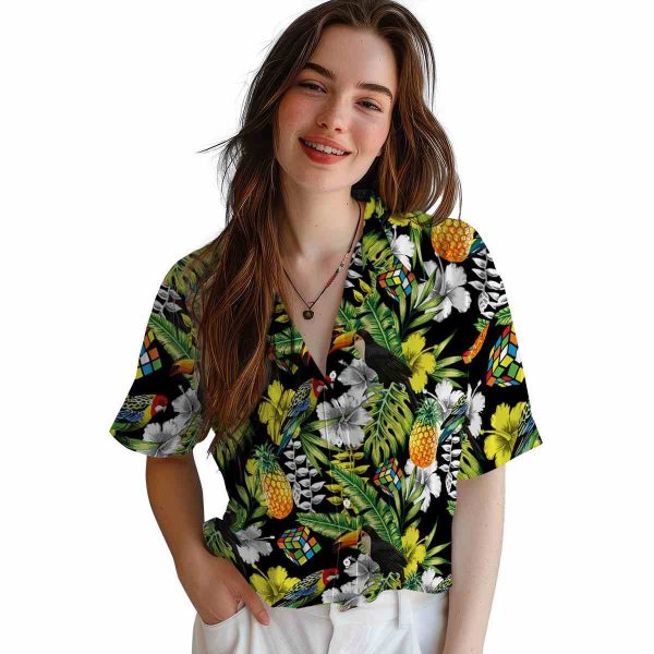 80s Tropical Toucan Hawaiian Shirt Trendy