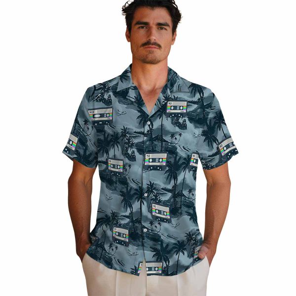 90s Coastal Palms Hawaiian Shirt High quality