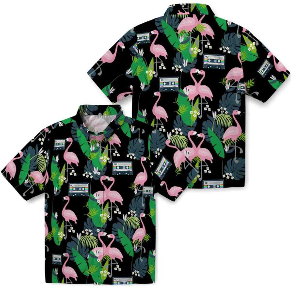 90s Flamingo Foliage Hawaiian Shirt Latest Model