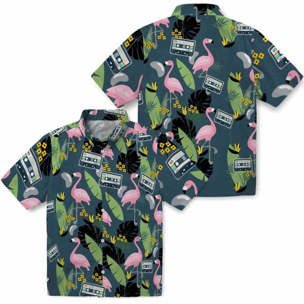 90s Flamingo Leaves Hawaiian Shirt Latest Model