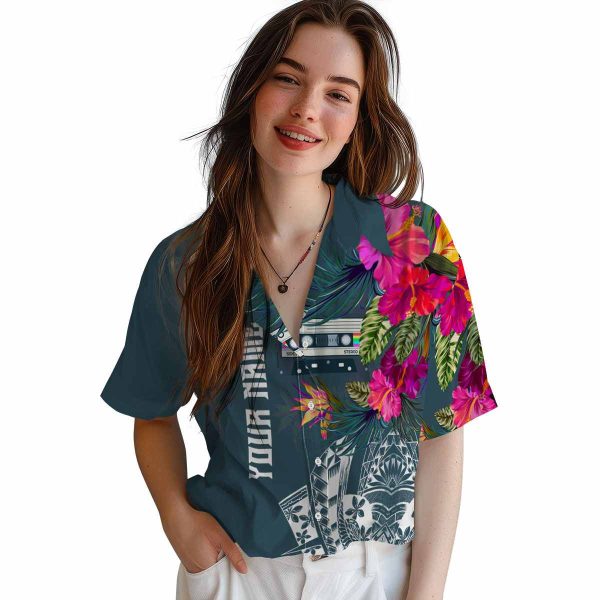 90s Floral Polynesian Hawaiian Shirt Trendy