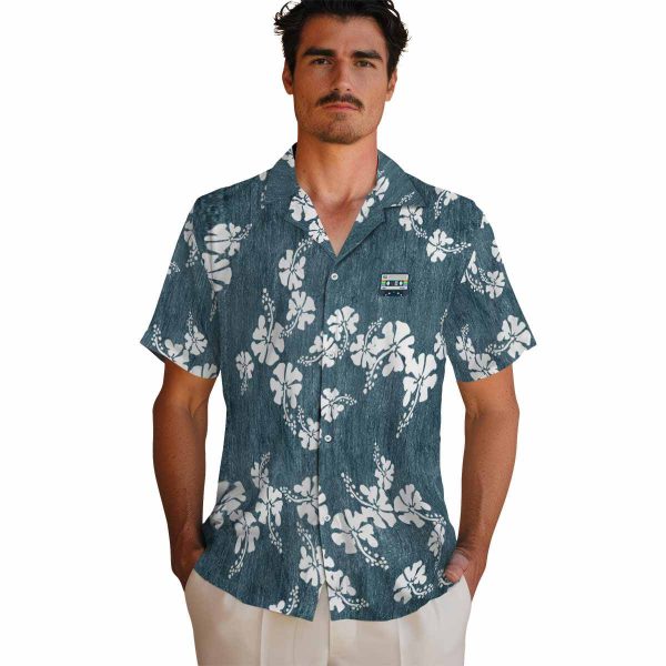 90s Hibiscus Clusters Hawaiian Shirt High quality