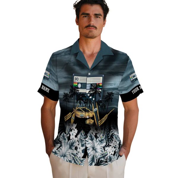 90s Tropical Canoe Hawaiian Shirt High quality