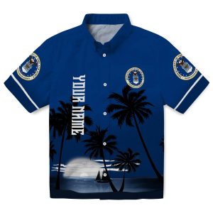 Air Force Beach Sunset Hawaiian Shirt Best selling