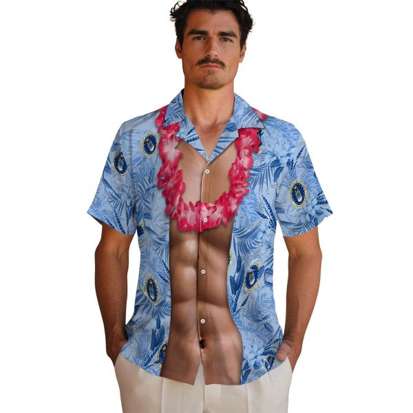 Air Force Chest Illusion Hawaiian Shirt High quality