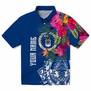 Air Force Floral Polynesian Hawaiian Shirt Best selling