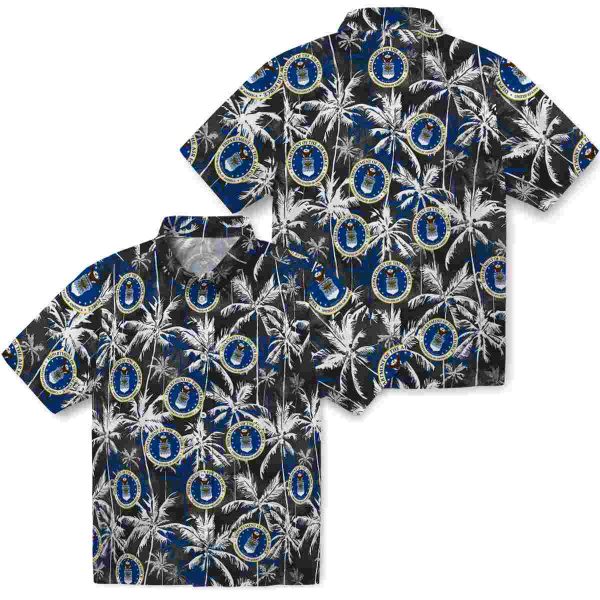 Air Force Palm Pattern Hawaiian Shirt Latest Model