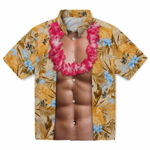 Airplane Chest Illusion Hawaiian Shirt Best selling