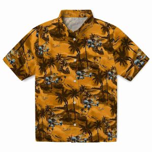 Airplane Coastal Palms Hawaiian Shirt Best selling