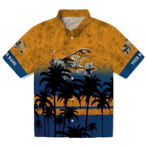 Airplane Sunset Pattern Hawaiian Shirt Best selling