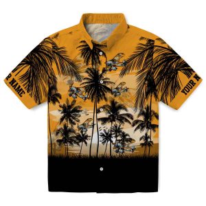 Airplane Sunset Scene Hawaiian Shirt Best selling