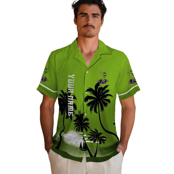 Alien Beach Sunset Hawaiian Shirt High quality