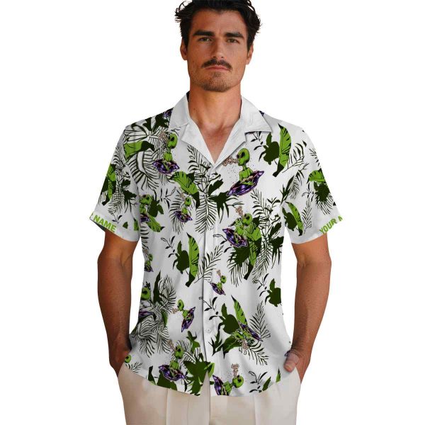 Alien Botanical Theme Hawaiian Shirt High quality