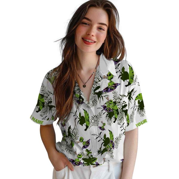 Alien Botanical Theme Hawaiian Shirt Trendy