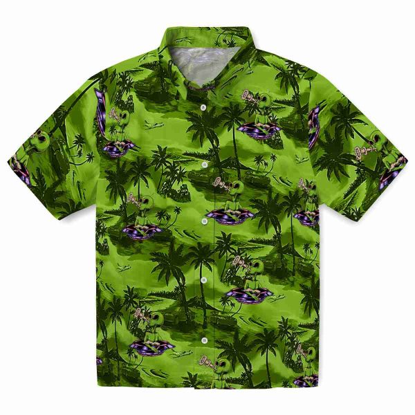 Alien Coastal Palms Hawaiian Shirt Best selling