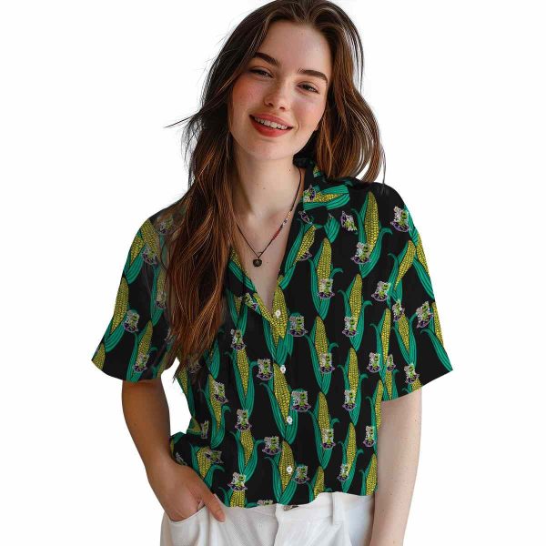 Alien Corn Motifs Hawaiian Shirt Trendy