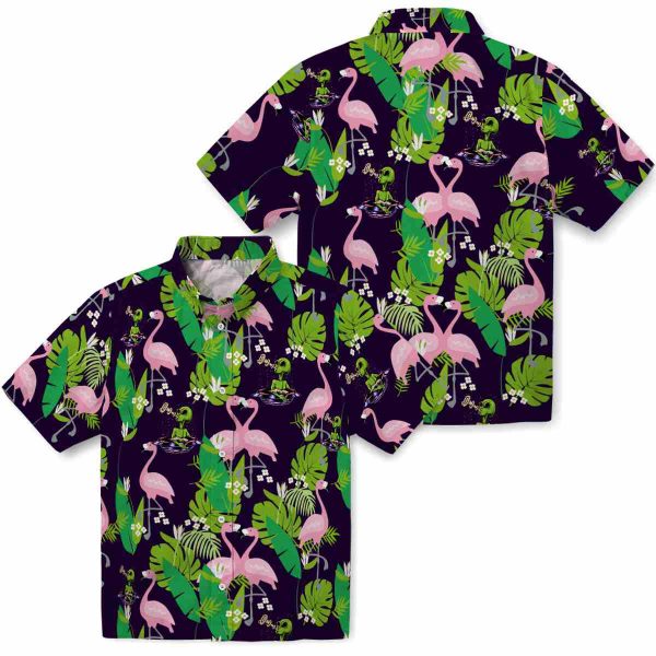 Alien Flamingo Foliage Hawaiian Shirt Latest Model