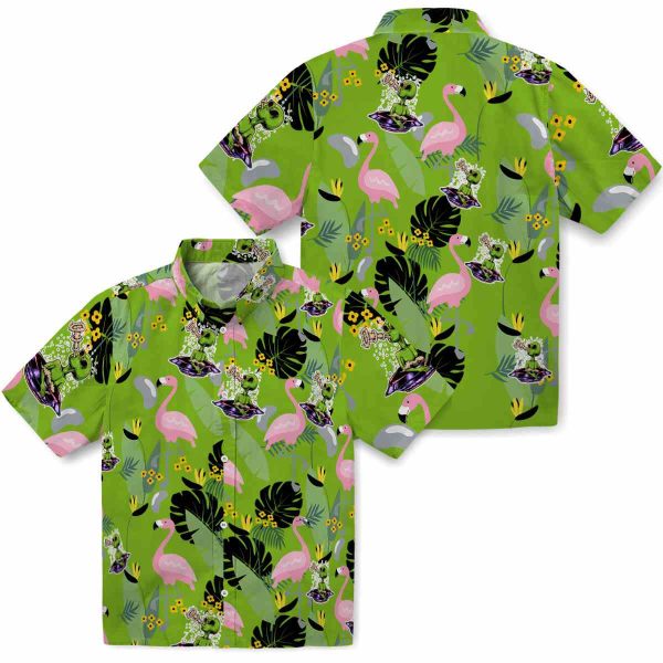 Alien Flamingo Leaves Hawaiian Shirt Latest Model