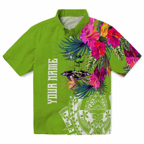 Alien Floral Polynesian Hawaiian Shirt Best selling