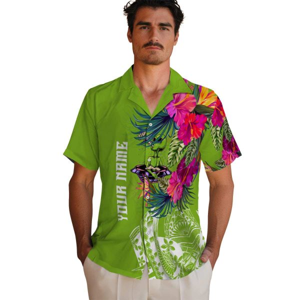 Alien Floral Polynesian Hawaiian Shirt High quality