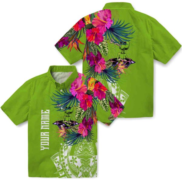 Alien Floral Polynesian Hawaiian Shirt Latest Model