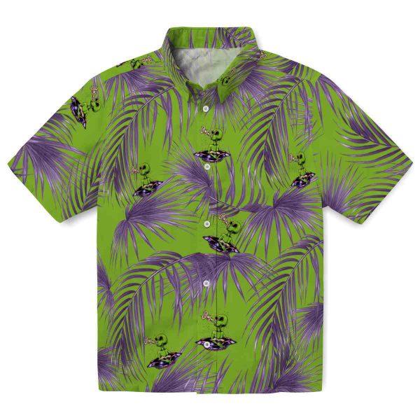 Alien Leafy Palms Hawaiian Shirt Best selling