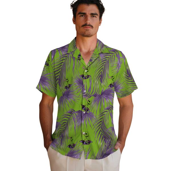 Alien Leafy Palms Hawaiian Shirt High quality