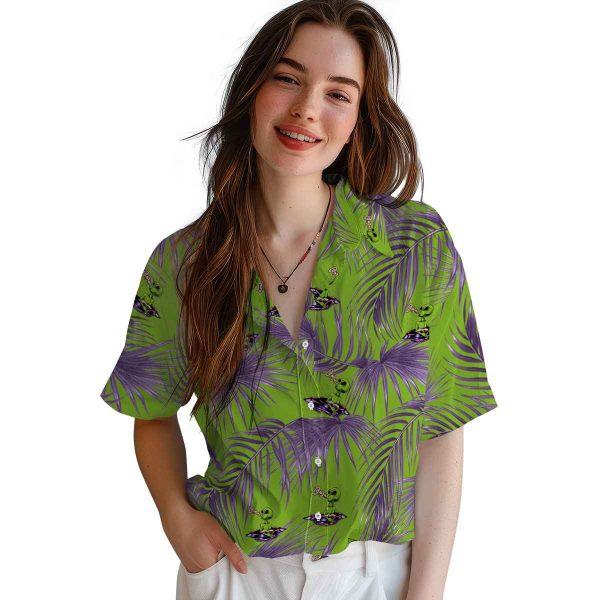 Alien Leafy Palms Hawaiian Shirt Trendy