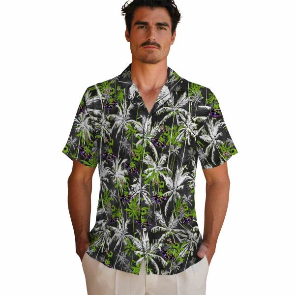 Alien Palm Pattern Hawaiian Shirt High quality