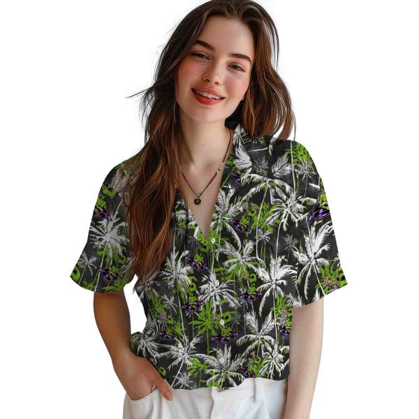 Alien Palm Pattern Hawaiian Shirt Trendy