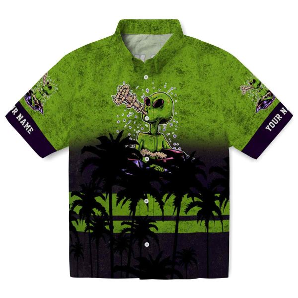 Alien Sunset Pattern Hawaiian Shirt Best selling