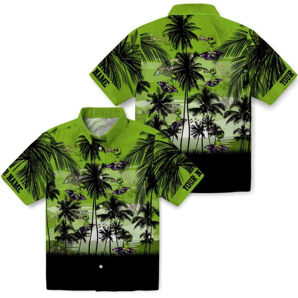 Alien Sunset Scene Hawaiian Shirt Latest Model