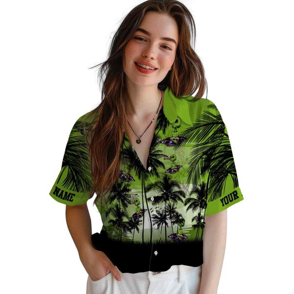 Alien Sunset Scene Hawaiian Shirt Trendy