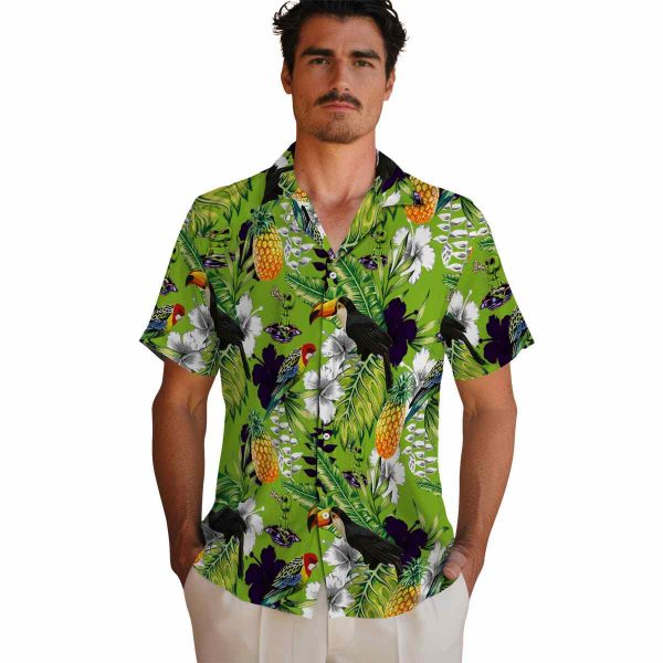 Alien Tropical Toucan Hawaiian Shirt High quality