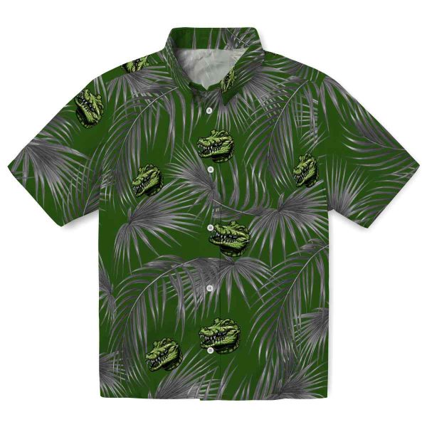 Alligator Leafy Palms Hawaiian Shirt Best selling