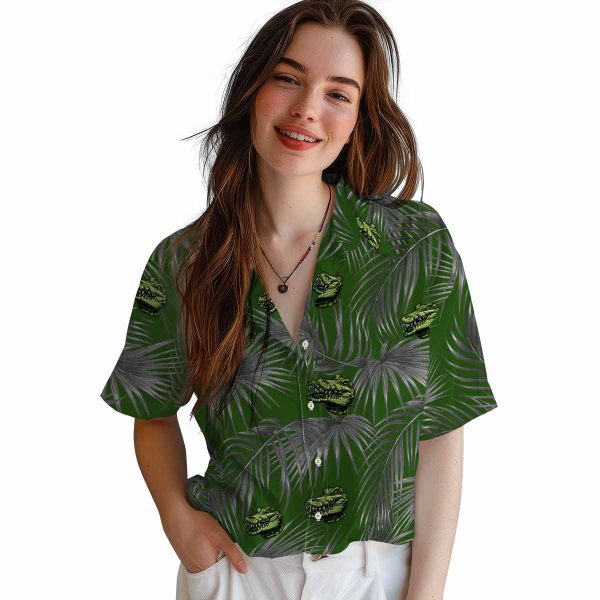 Alligator Leafy Palms Hawaiian Shirt Trendy